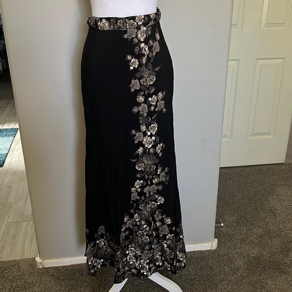 Free People Long Rose Skirt with slit
